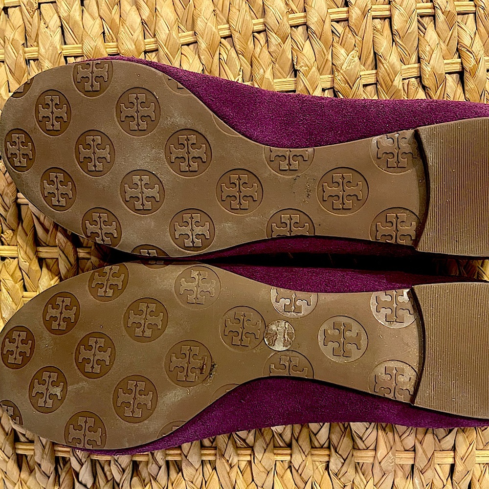 Sandals Designer By Tory Burch In Purple, Size: 5